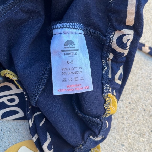 Kid's Furtalk Hat Multicolor Logo All-Over 0-2T Sun Protection Light NWT Travel - Picture 9 of 11